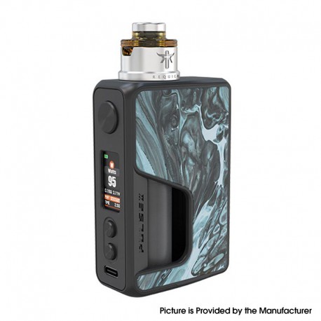 Authentic VandyVape PR SE Squonk Mod Kit with Requiem RDA Atomizer - Glacial Silver, VW 5~95W, 1 x 16850, 20700, 21700