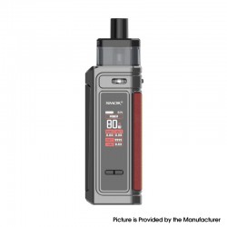 Authentic SMOKTech SMOK G-PRIV 80W Pod Mod Kit - Nano Gunmetal, VW 5~80W, 2500mAh, 5.5ml, 0.23ohm / 0.4ohm