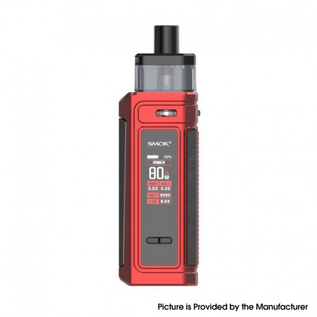 Authentic SMOKTech SMOK G-PRIV 80W Pod Mod Kit - Matte Red, VW 5~80W, 2500mAh, 5.5ml, 0.23ohm / 0.4ohm
