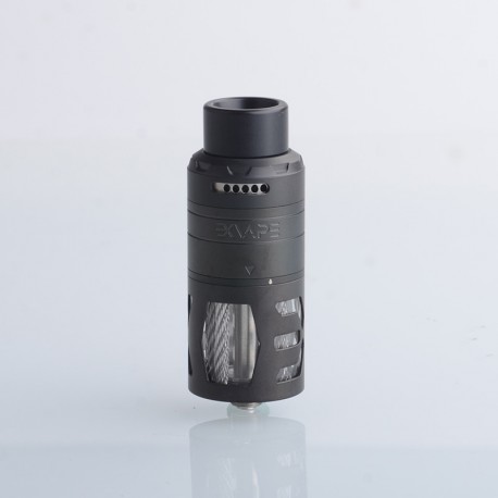 Authentic Exvape eXpromizer TCX DL RDTA Rebuildable Dripping Tank Atomizer - Black, SS + Glass + POM, 7.0ml, 25mm Diameter