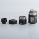 Authentic Exvape eXpromizer TCX DL RDTA Rebuildable Dripping Tank Atomizer - Black, SS + Glass + POM, 7.0ml, 25mm Diameter