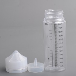 [Ships from Bonded Warehouse] Unicorn Empty Bottle with Scale for E- - Transparent, PET, 120ml