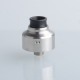Aston Style RDA BF Squonk Rebuildable Dripping Vape Atomizer - Silver, 303 Stainless Steel, 22mm Diameter