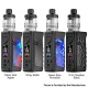 Authentic Vandy Vape Jackaroo Mini 128W TC VW Vape Box Mod Kit - G10 Obsidian Black, VW 5~128W, 4000mAh, 4.0ml, 0.15ohm