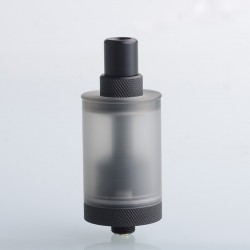 Authentic Auguse V1.5 MTL RTA Rebuildable Tank Atomizer w/ 5 Airflow Inserts - Black, SS + PCTG, 4ml, 22mm Diameter