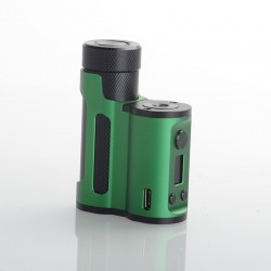 Authentic Mechlyfe x Fallout x Mrjustright1 Paramour SBS Mod - Green Black, Side-by-Side, 5~80W, 1 x 18650 / 20700 / 21700