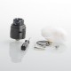 Authentic Mechlyfe x Fallout Screamer RDA Rebuildable Dripping Atomizer - Gun Metal, 24mm, BF Pin