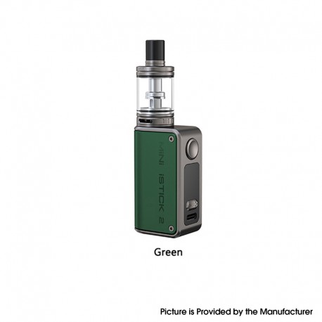 Authentic Eleaf Mini iStick 2 Box Mod Kit with GS Air 4 Tank - Green, 1050mAh, VW 1~25W, 2.5ml, 0.8ohm / 1.4ohm