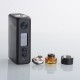 Authentic VandyVape PR SE Squonk Mod Kit with Requiem RDA Atomizer - Diamond Black, VW 5~95W, 1 x 16850, 20700, 21700