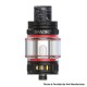 Authentic SMOKTech SMOK TFV18 Mini Tank Vape Atomizer - Plating Matte Black, 6.5ml, 0.15 / 0.2ohm Mesh Coil, 28mm Diameter