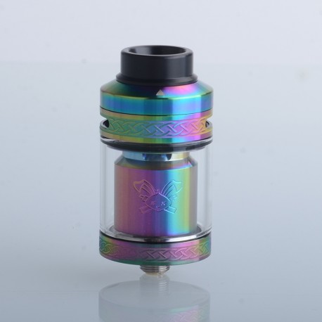 [Ships from Bonded Warehouse] Authentic Hellvape Dead Rabbit V2 RTA Atomizer - Rainbow, SS, 2ml / 5ml, 25mm