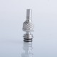 Authentic Auguse FOTO 510 Drip Tip for RDA / RTA / RDTA Atomizer - Silver, Stainless Steel