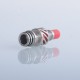 Authentic Auguse Seaman 510 Drip Tip for RDA / RTA / RDTA Atomizer - Silver + Red, Stainless Steel + Delin