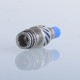 Authentic Auguse Seaman 510 Drip Tip for RDA / RTA / RDTA Atomizer - Silver + Blue, Stainless Steel + Delin