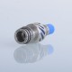 Authentic Auguse Seaman 510 Drip Tip for RDA / RTA / RDTA Vape Atomizer - Silver + Blue, Stainless Steel + Delin