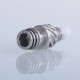 Authentic Auguse Seaman 510 Drip Tip for RDA / RTA / RDTA Atomizer - Silver + White, Stainless Steel + Delin