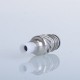 Authentic Auguse Seaman 510 Drip Tip for RDA / RTA / RDTA Atomizer - Silver + White, Stainless Steel + Delin