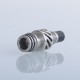 Authentic Auguse Seaman 510 Drip Tip for RDA / RTA / RDTA Atomizer - Silver + Black, Stainless Steel + Delin