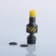 Authentic Auguse Seaman 510 Drip Tip for RDA / RTA / RDTA Atomizer - Black + Yellow, Stainless Steel + Delin