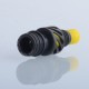 Authentic Auguse Seaman 510 Drip Tip for RDA / RTA / RDTA Atomizer - Black + Yellow, Stainless Steel + Delin