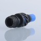 Authentic Auguse Seaman 510 Drip Tip for RDA / RTA / RDTA Atomizer - Black + Blue, Stainless Steel + Delin