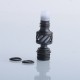 Authentic Auguse Seaman 510 Drip Tip for RDA / RTA / RDTA Atomizer - Black + White, Stainless Steel + Delin