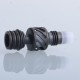 Authentic Auguse Seaman 510 Drip Tip for RDA / RTA / RDTA Atomizer - Black + White, Stainless Steel + Delin