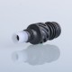 Authentic Auguse Seaman 510 Drip Tip for RDA / RTA / RDTA Atomizer - Black + White, Stainless Steel + Delin