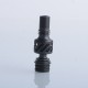 Authentic Auguse Seaman 510 Drip Tip for RDA / RTA / RDTA Atomizer - Black + Black, Stainless Steel + Delin