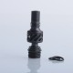 Authentic Auguse Seaman 510 Drip Tip for RDA / RTA / RDTA Atomizer - Black + Black, Stainless Steel + Delin