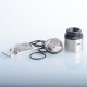 Authentic YDDZ Tannhauser Legacy RDA Rebuildable Dripping Atomizer - Silver, Stainless Steel, 24mm Diameter