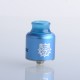 Authentic Damn Mongrel RDA Rebuildable Dripping Atomizer - Blue, 25.4mm / 26mm, with Spare Top Cap, Subway Edition