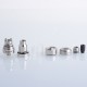 Authentic KIZOKU Shima 18mm MTL Tank Atomizer - Silver, 2.4ml, 0.7ohm, 18mm Diameter