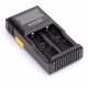 [Ships from Bonded Warehouse] Authentic Nitecore D2 2-Slot Digital Battery Charger w/ LCD Display Screen - Black, EU Plug