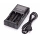[Ships from Bonded Warehouse] Authentic Nitecore D2 2-Slot Digital Battery Charger w/ LCD Display Screen - Black, EU Plug