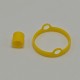 Authentic Auguse Era Pro RTA Replacement Decorative Ring + Drip Tip Ring - Yellow, Anodized Aluminum + POM, 22mm Diameter (1 PC)