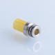 510 Drip Tip for RDA / RTA / RDTA Atomizer - Silver + Brown, Stainless Steel + PEI