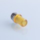 510 Drip Tip for RDA / RTA / RDTA Atomizer - Silver + Brown, Stainless Steel + PEI