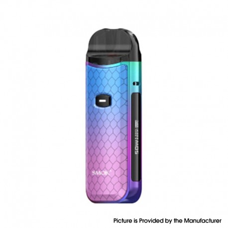 [Ships from Bonded Warehouse] Authentic SMOK Nord 50W Pod System Kit - Regular Version-Cyan Pink Cobra, 1800mAh, 5~50W