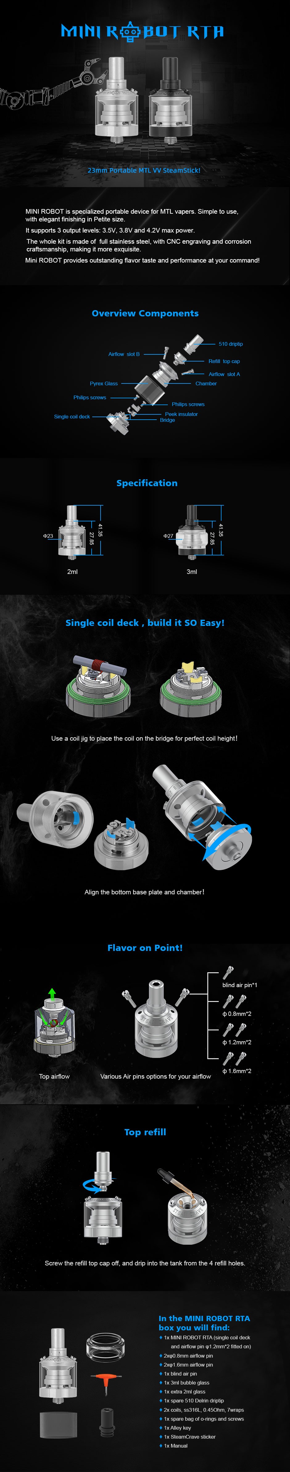 Steam Crave Mini Robot RTA