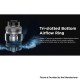 Authentic GeekVape Obelisk C Cerberus Tank Atomizer - Gunmetal, 5.5 / 4.0ml, 0.15 / 0.25ohm, 25mm Diameter