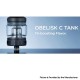 Authentic GeekVape Obelisk C Cerberus Tank Atomizer - Gunmetal, 5.5 / 4.0ml, 0.15 / 0.25ohm, 25mm Diameter