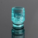 Short 510 Drip Tip for dotMod dotAIO Pod System / RDA / RTA / RDTA Atomizer - Cyan, PMMA