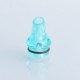 Short 510 Drip Tip for dotMod dotAIO Pod System / RDA / RTA / RDTA Atomizer - Cyan, PMMA