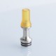 510 Drip Tip w/ Spare Mouthpieces for RDA / RTA / RDTA Atomizer - Silver, Stainless Steel + PEI + POM + PC