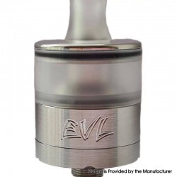 SXK EVL Wraith RTA Clone Rebuildable Tank Atomizer - Silver, 316SS + PC, 2.0ml, 22mm