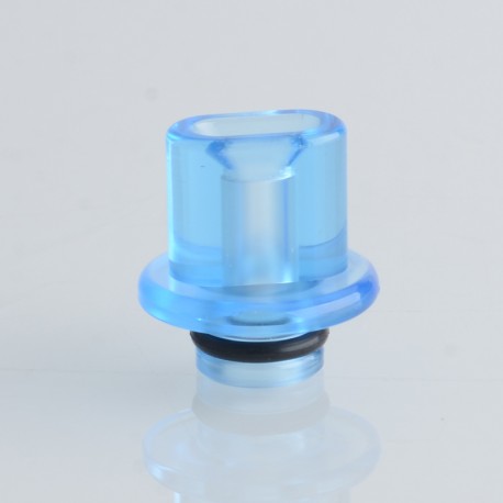 Authentic Reewape RS333 510 Drip Tip for RBA / RTA / RDA Atomizer - Translucent Blue, Acrylic (1 PC)