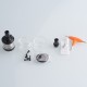 Authentic Steam Crave Mini Robot RTA Atomizer - Black, Single Coil, MTL, 2.0 / 3.0ml, 23mm Dia