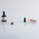 Authentic Steam Crave Mini Robot RTA Atomizer - Black, Single Coil, MTL, 2.0 / 3.0ml, 23mm Dia