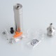 [Ships from Bonded Warehouse] Authentic Steam Crave Mini Robot Tube Mod + MTL RTA Kit - Silver, 1 x 18650, 2.0ml / 3.0ml